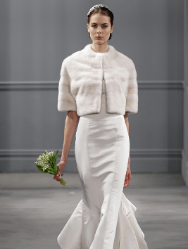 Wedding Dress and Mink Stole 
