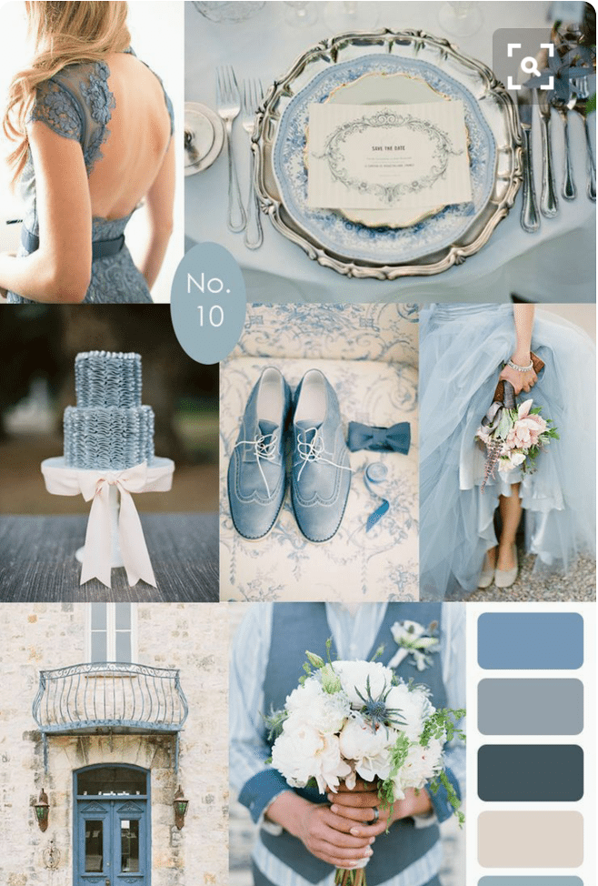 French Blue Wedding Theme. Desktop Image