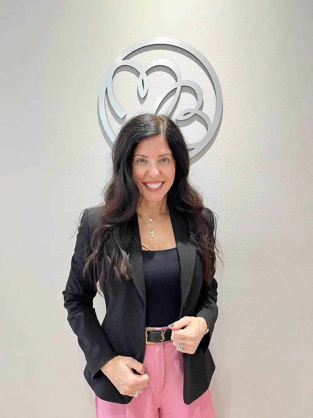 image shows jennifer, ceo and owner of molle bridals