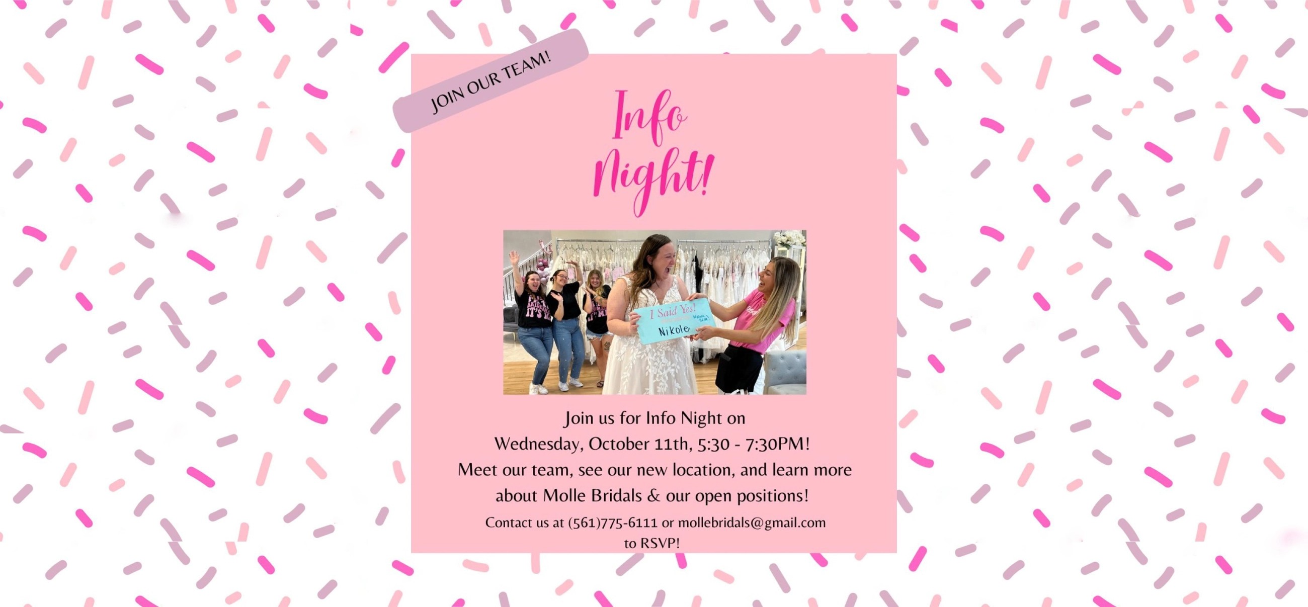Info night event banner