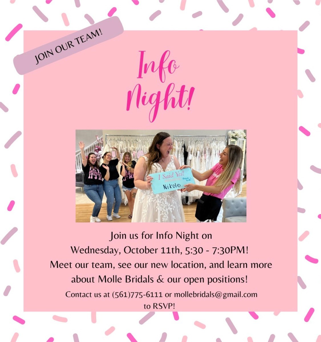 Info night event banner