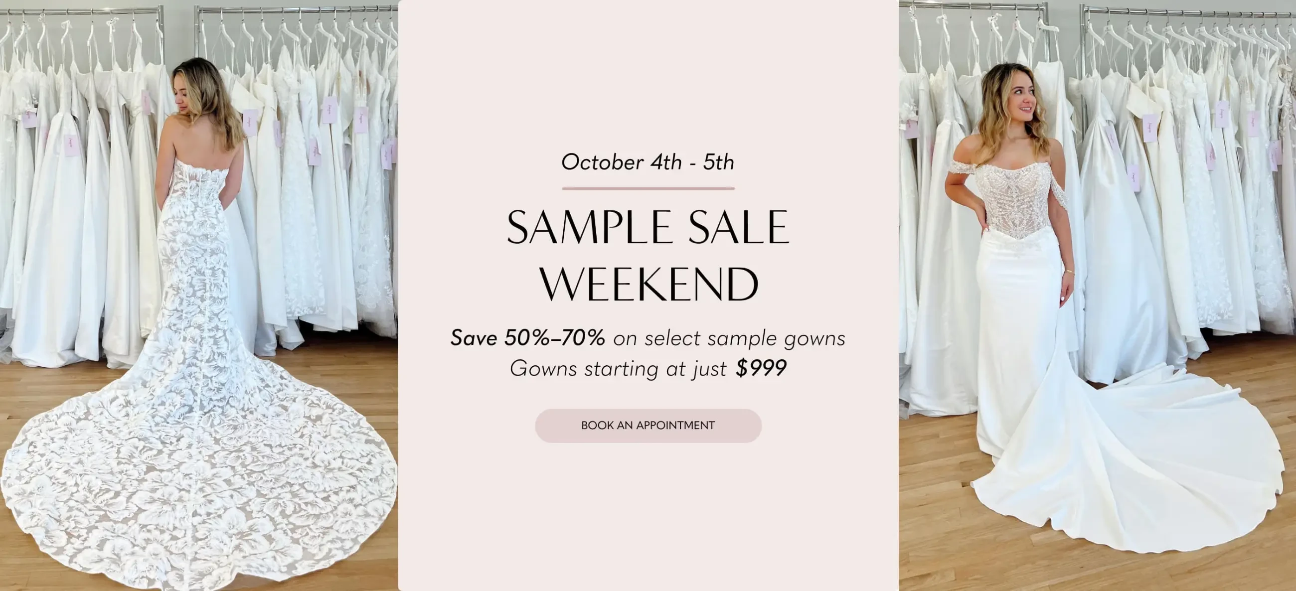 Sample Sale Banner for Desktop