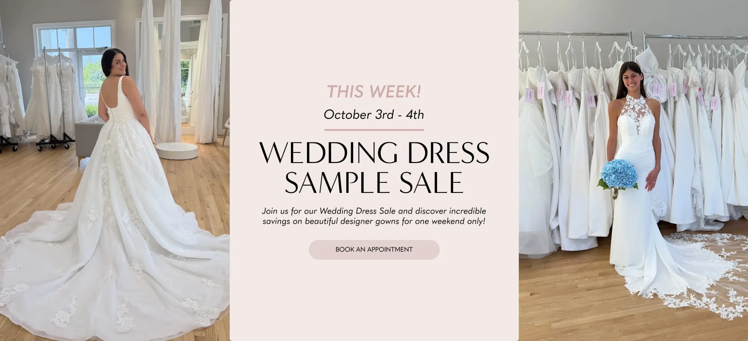 Wedding Dress Sale Banner for Desktop